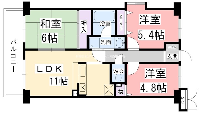 フェリーチェ和泉 間取り