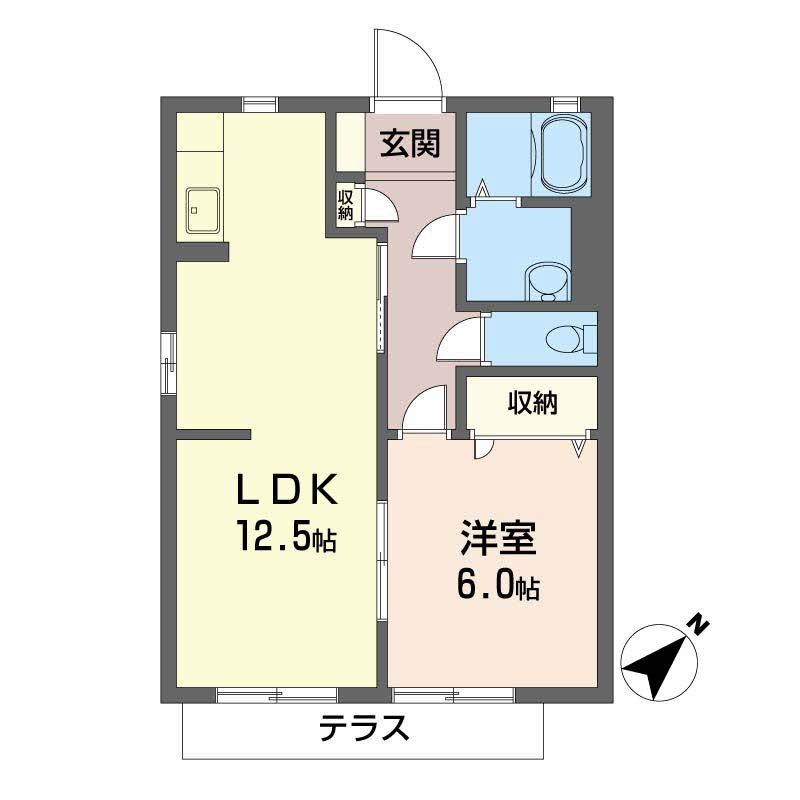 ハイム穴師の里 間取り