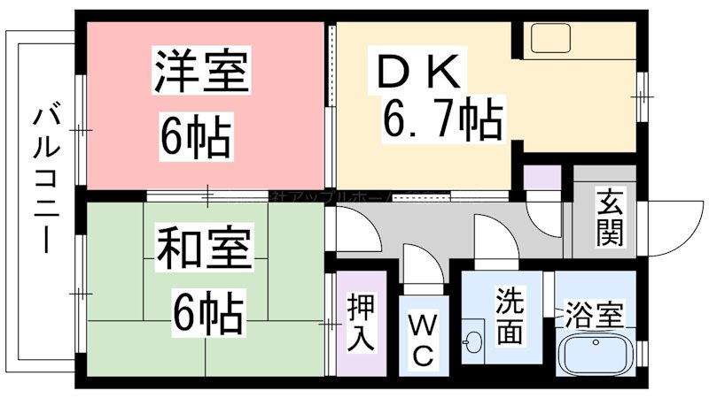 ハイム穴師の里 間取り