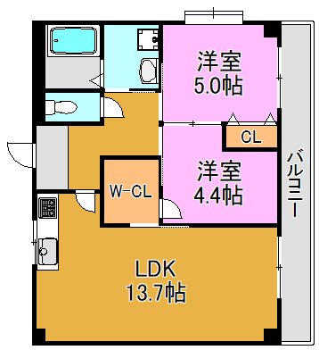 第2コーポ大喜 間取り図