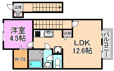 カーサソレーユⅡ 間取り図