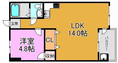 ウインズコート高井田 間取り図