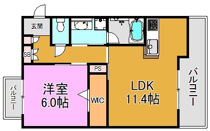 SHAMAISON FOREST 間取り図