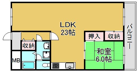 長田センタービル 間取り図
