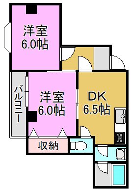 アメニティタカツキ 間取り図