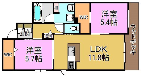シャーメゾン　ハーベスト長田西 間取り図