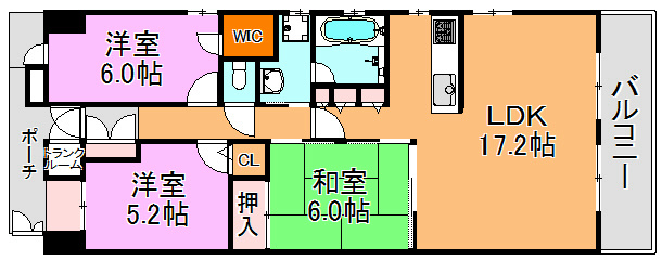コスモ東大阪ステーションアベニュー 間取り図