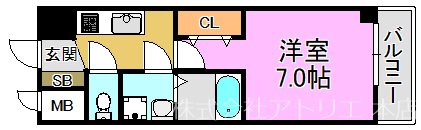S-RESIDENCE高井田Central 間取り図