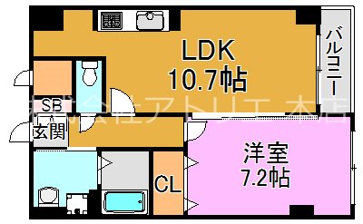 エアリーUSⅡ 間取り図