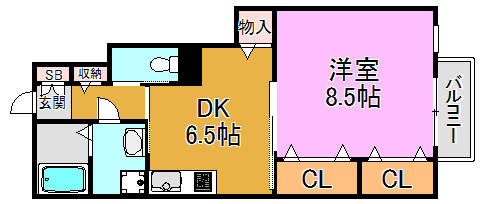 Y・Mコート長田 間取り図