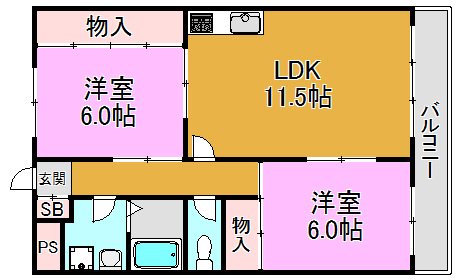 ロイヤルクレール 間取り図