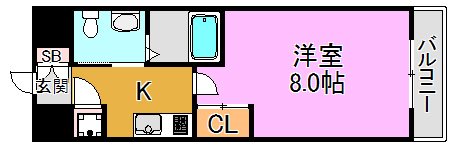 ディナスティ東大阪センターフィールド 間取り図