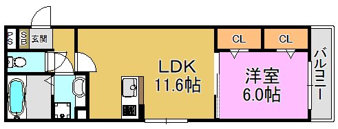 K`sヴィラ放出 間取り図