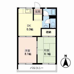 サニーハイツ 間取り図