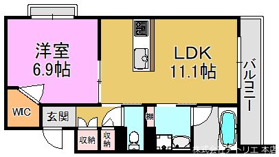 シャーメゾン Leaf 間取り図