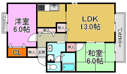びわ楠根 間取り図