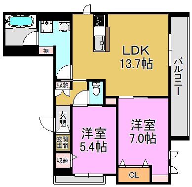 シャーメゾンF＆ｄ 間取り図