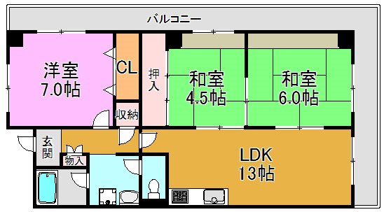 エリスハイム田中 間取り図