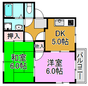 グリーンハイム松川 間取り図
