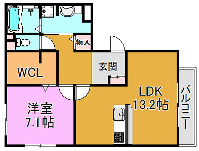 ボヌールＫ 間取り図