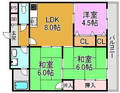 アルブル 間取り図