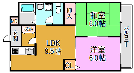 ラフォーレ高井田 間取り図