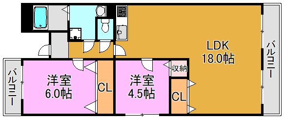 ベイリーブス 間取り図