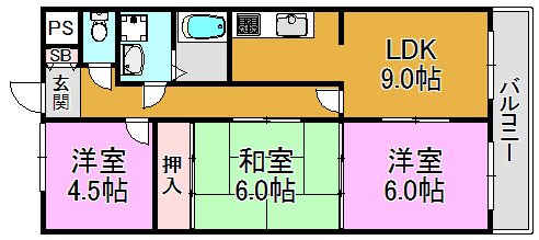 グランメールシマノ 間取り図