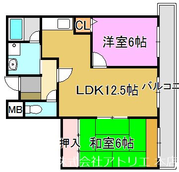ロイヤルヴィラ東大阪 間取り図