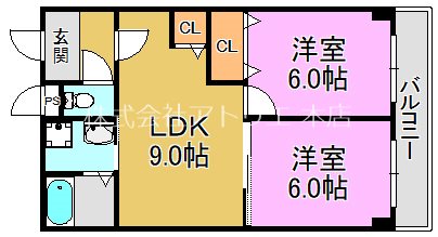 コーポ大喜 間取り図