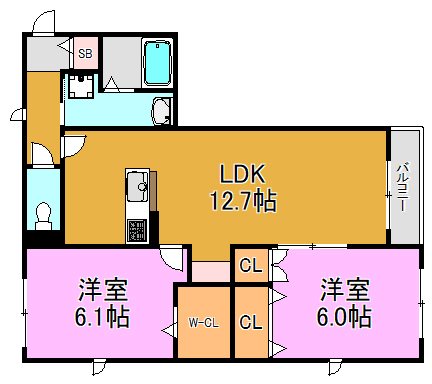 Lune lion 間取り図