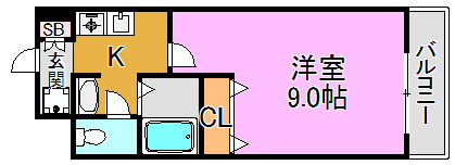 M&amp;#39;プラザ高井田 間取り図