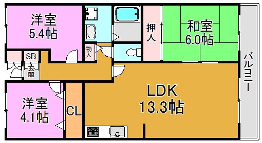 コート・ザ・ルピナス 間取り図