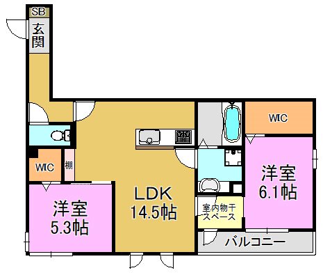 Fleurage 間取り図