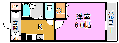 ジュネスチャイムパートⅡ 間取り図