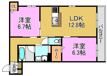 シャーメゾン　ハーベスト長田西 間取り図