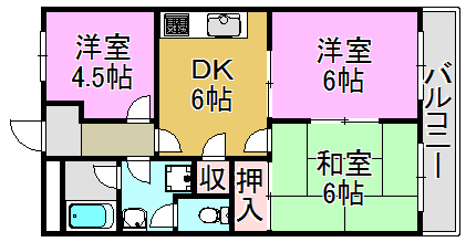 エトワールヴィル-R稲田本町 間取り図