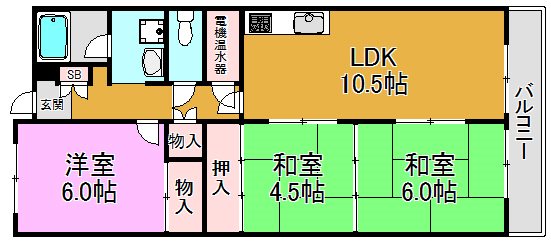 フローラ長田 間取り図