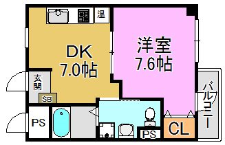 第8美和マンション 間取り図