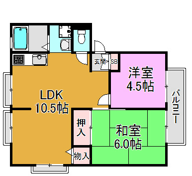 サンビレッジ森彦 間取り図