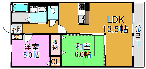 ハイムオリーブ 間取り図