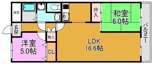 吉田大発マンション 間取り図
