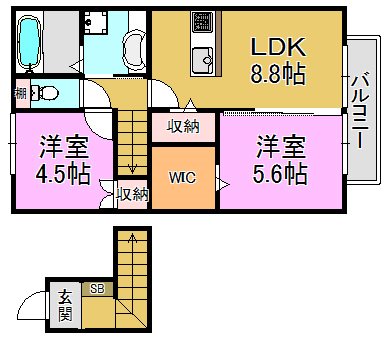 ローゼラルジュＡ・Ｂ棟 間取り図