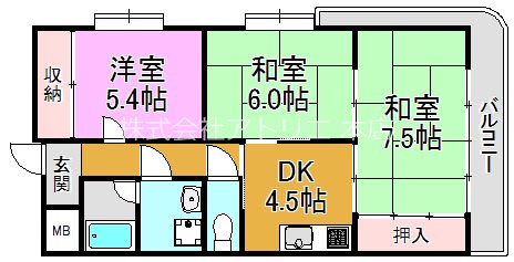 木の国ハイツ 間取り図