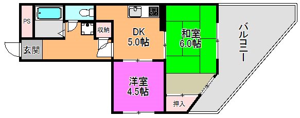 ハイムリップルパートⅤ 間取り図