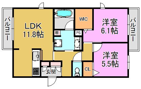 SHAMAISON FOREST 間取り図