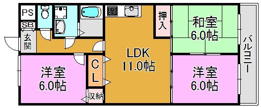 グランメールシマノ 間取り図