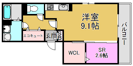 ボヌールフルール 間取り図