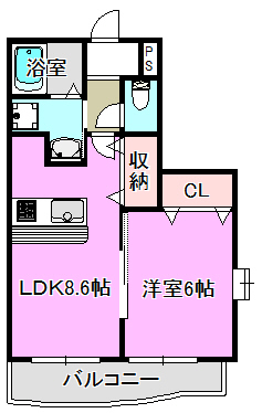 アット長田 間取り図
