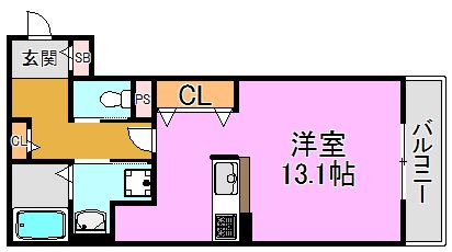 クリエオーレ西堤 間取り図